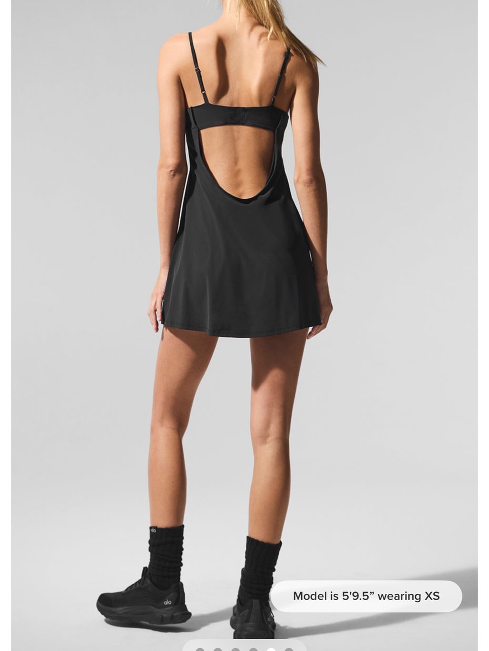 Breezy Tennis Dress -ALO (See Photo - Broke Open-Strap) Back Slip Dress